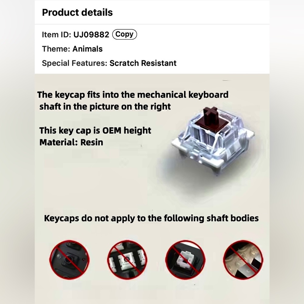Keyboard key caps - Picture 5 of 5